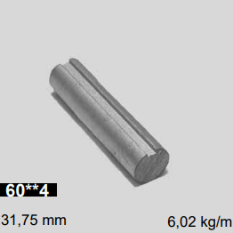 Galvanoitu kiinteä akseli 1,25"