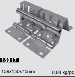 Sivusarana isolle ovelle säädettävällä kannakkeella liukuovea varten
