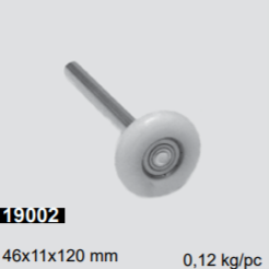 2"/46mm rulla laakeroitu