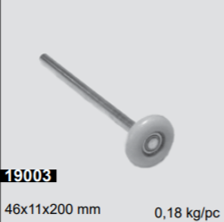 2"/46mm rulla laakeroitu/pitkä